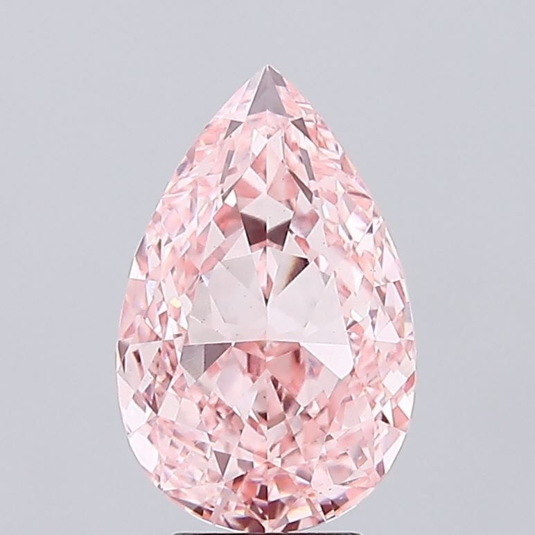 Loose Diamond - PEAR 5.01ct Fancy Vivid Pink VS1: Loose Diamond - PEAR 5.01ct Fancy Vivid Pink VS1 Source: This is a real non-mined Diamond that has been grown in a lab Shape: PEAR Carats: 5.01 Color: Fancy Vivid Pink Certification: IGI Video: Video