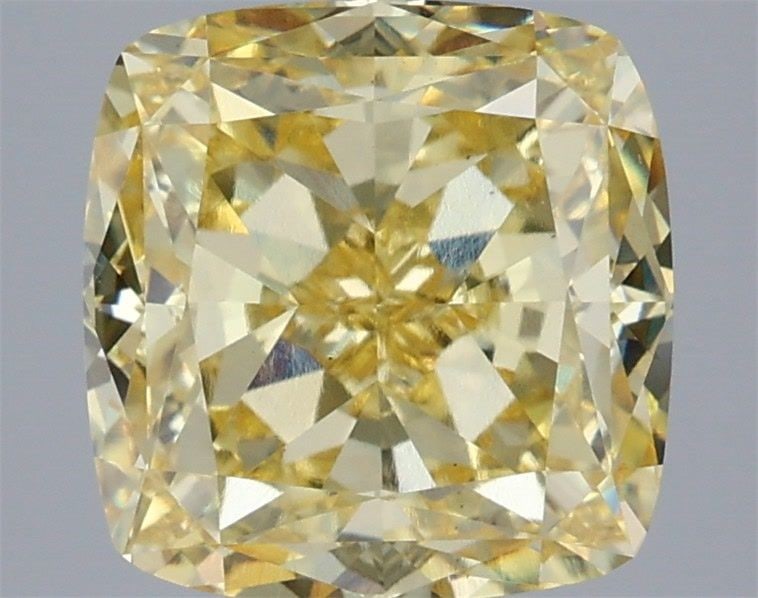 Loose Diamond - CUSHION MODIFIED 4.14ct Fancy Intense Yellow VS1 (1 of 1)