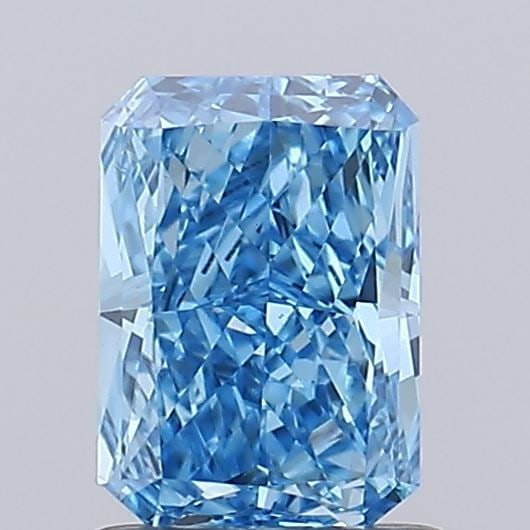 Loose Diamond - RADIANT 1.07ct Fancy Vivid Blue VS1: Loose Diamond - RADIANT 1.07ct Fancy Vivid Blue VS1 Source: This is a real non-mined Diamond that has been grown in a lab Shape: RADIANT Carats: 1.07 Color: Fancy Vivid Blue Certification: IGI Video: