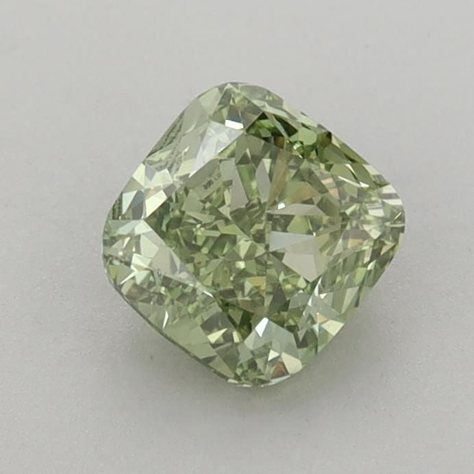 Loose Diamond - CUSHION MODIFIED 0.92ct Fancy Vivid Green VS1: Loose Diamond - CUSHION MODIFIED 0.92ct Fancy Vivid Green VS1 Source: This is a real non-mined Diamond that has been grown in a lab Shape: CUSHION MODIFIED Carats: 0.92 Color: Fancy Vivid Green