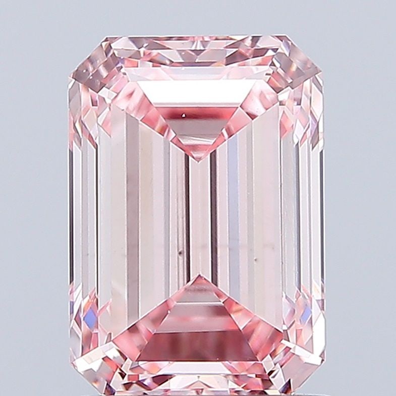 Loose Diamond - EMERALD 2.05ct Fancy Intense Pink VS1: Loose Diamond - EMERALD 2.05ct Fancy Intense Pink VS1 Source: This is a real non-mined Diamond that has been grown in a lab Shape: EMERALD Carats: 2.05 Color: Fancy Intense Pink Certification: IGI
