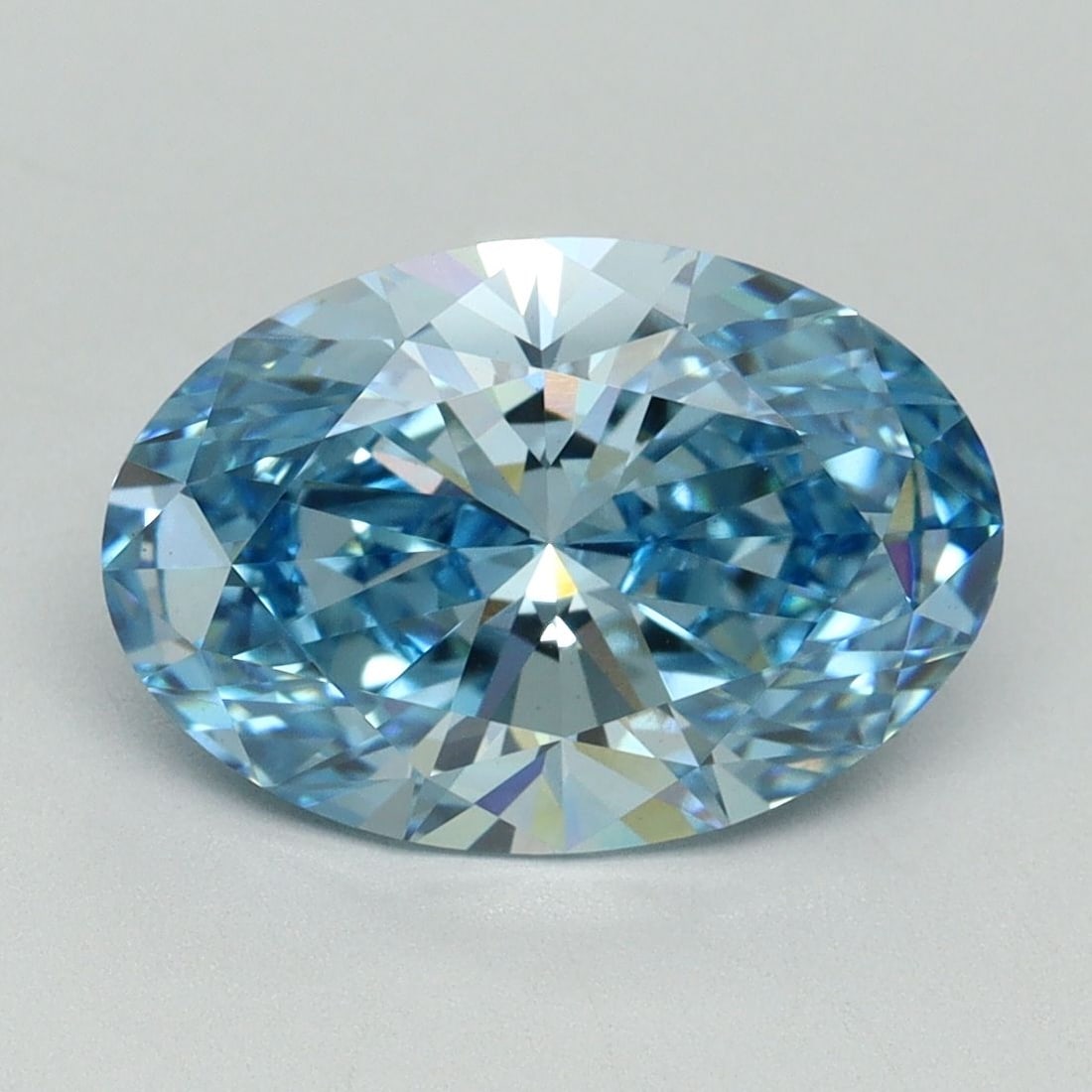 Loose Diamond - OVAL 3.22ct Fancy Vivid Blue VS1: Loose Diamond - OVAL 3.22ct Fancy Vivid Blue VS1 Source: This is a real non-mined Diamond that has been grown in a lab Shape: OVAL Carats: 3.22 Color: Fancy Vivid Blue Certification: IGI Video: Video