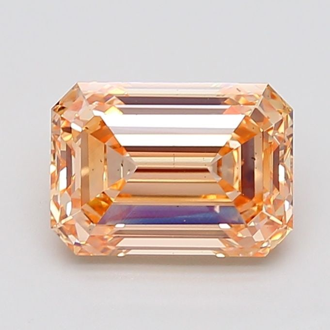 Loose Diamond - EMERALD 4.09ct Fancy Orangey Yellow VS2 (1 of 1)
