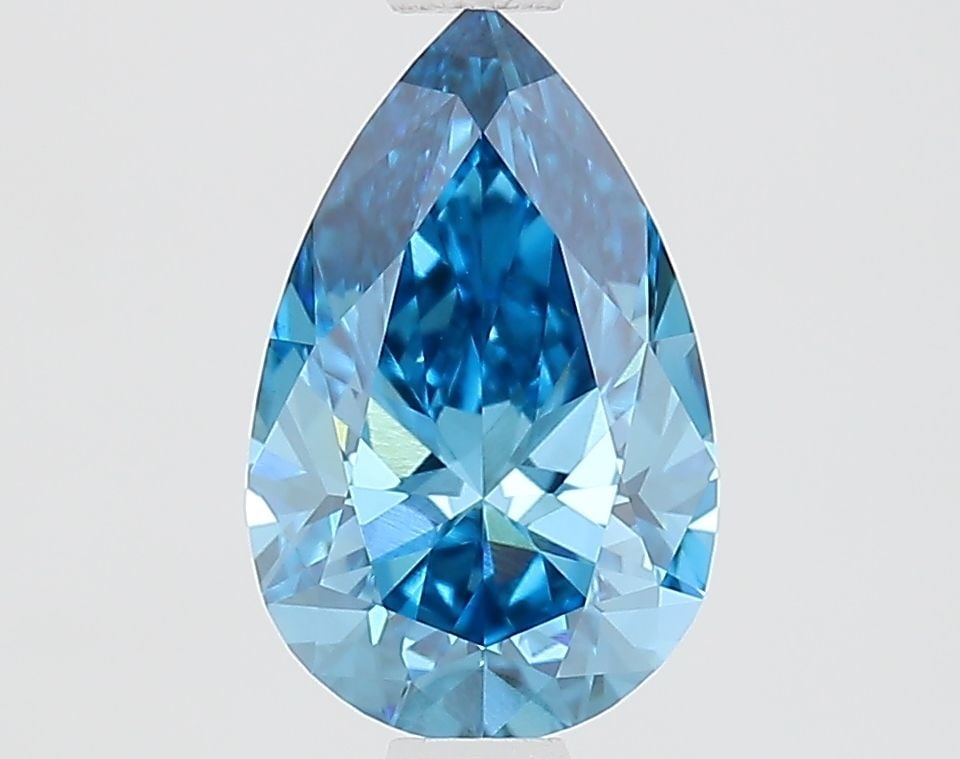 Loose Diamond - PEAR 1.13ct Fancy Vivid Blue VS1: Loose Diamond - PEAR 1.13ct Fancy Vivid Blue VS1 Source: This is a real non-mined Diamond that has been grown in a lab Shape: PEAR Carats: 1.13 Color: Fancy Vivid Blue Certification: IGI Video: Video