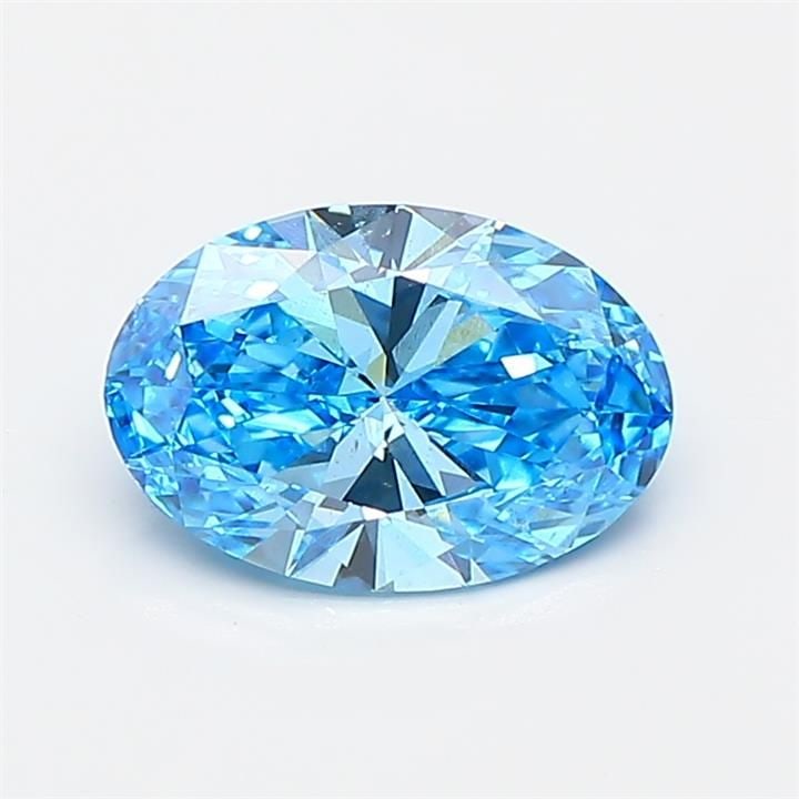 Loose Diamond - OVAL 1.0ct Fancy Blue VS2: Loose Diamond - OVAL 1.0ct Fancy Blue VS2 Source: This is a real non-mined Diamond that has been grown in a lab Shape: OVAL Carats: 1.0 Color: Fancy Blue Certification: NONE PLEASE NOTE: Framed,