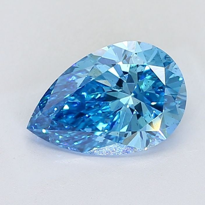 Loose Diamond - PEAR 3.01ct Fancy Vivid Blue SI2: Loose Diamond - PEAR 3.01ct Fancy Vivid Blue SI2 Source: This is a real non-mined Diamond that has been grown in a lab Shape: PEAR Carats: 3.01 Color: Fancy Vivid Blue Certification: IGI Video: