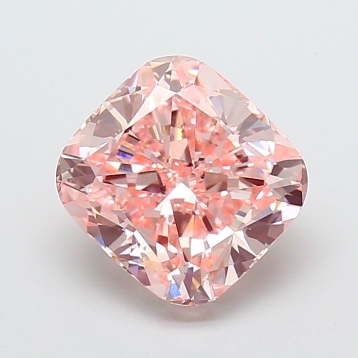 Loose Diamond - CUSHION MODIFIED 4.07ct Fancy Intense Pink VS2: Loose Diamond - CUSHION MODIFIED 4.07ct Fancy Intense Pink VS2 Source: This is a real non-mined Diamond that has been grown in a lab Shape: CUSHION MODIFIED Carats: 4.07 Color: Fancy Intense Pink Cert