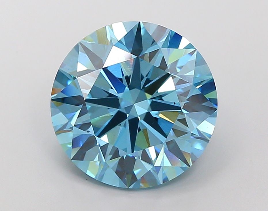 Ideal Loose Diamond - ROUND 8.01ct Fancy Vivid Blue VS2: Ideal Loose Diamond - ROUND 8.01ct Fancy Vivid Blue VS2 Source: This is a real non-mined Diamond that has been grown in a lab Shape: ROUND Carats: 8.01 Color: Fancy Vivid Blue Certification: IGI