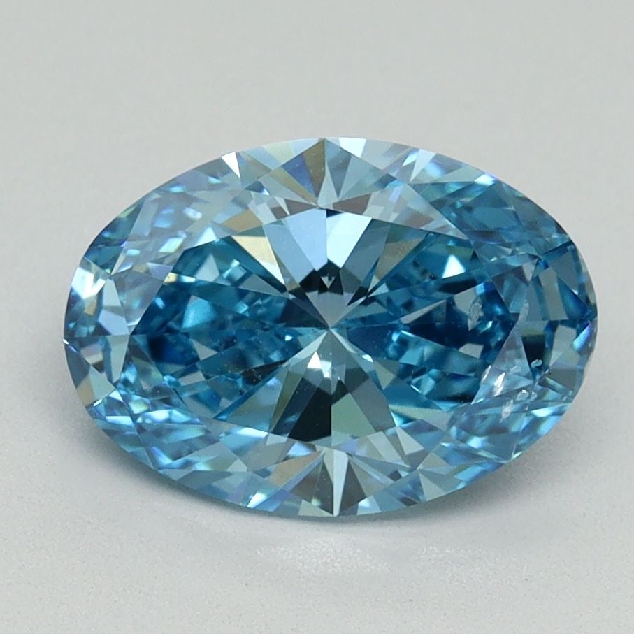 Loose Diamond - OVAL 2.01ct Fancy Vivid Blue SI1: Loose Diamond - OVAL 2.01ct Fancy Vivid Blue SI1 Source: This is a real non-mined Diamond that has been grown in a lab Shape: OVAL Carats: 2.01 Color: Fancy Vivid Blue Certification: IGI Video: Video