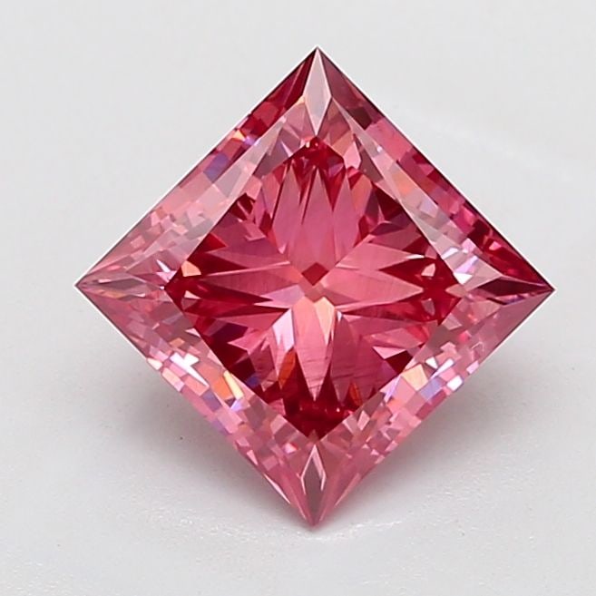 Loose Diamond - PRINCESS 3.52ct Fancy Vivid Pink VS2 (1 of 1)