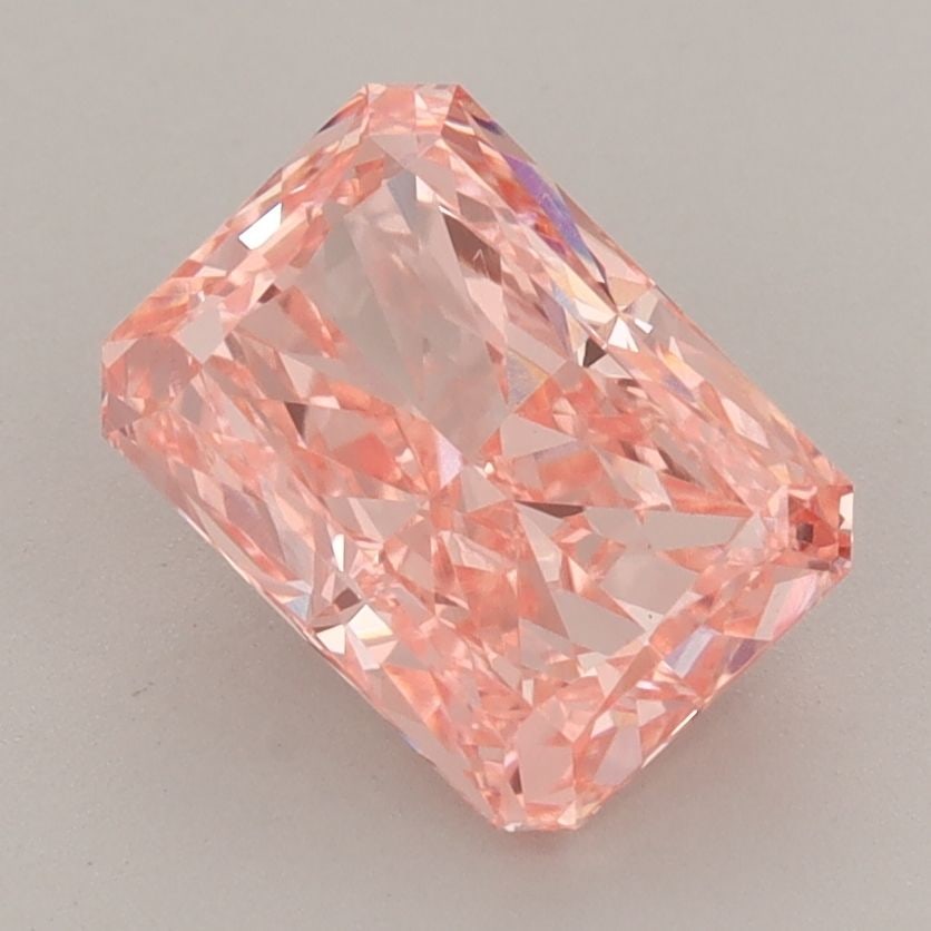 Loose Diamond - RADIANT 2.12ct Fancy Vivid Pink VS1: Loose Diamond - RADIANT 2.12ct Fancy Vivid Pink VS1 Source: This is a real non-mined Diamond that has been grown in a lab Shape: RADIANT Carats: 2.12 Color: Fancy Vivid Pink Certification: IGI Video: