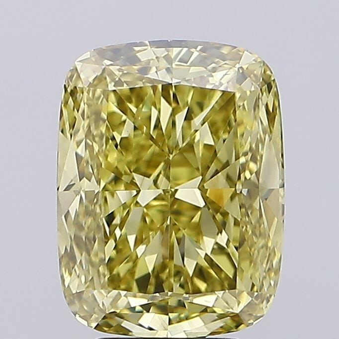 Loose Diamond - CUSHION MODIFIED 5.57ct Fancy Intense Yellow VS2: Loose Diamond - CUSHION MODIFIED 5.57ct Fancy Intense Yellow VS2 Source: This is a real non-mined Diamond that has been grown in a lab Shape: CUSHION MODIFIED Carats: 5.57 Color: Fancy Intense Yellow 
