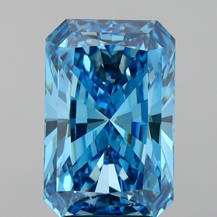 Loose Diamond - RADIANT 4.0ct Fancy Vivid Blue VS1: Loose Diamond - RADIANT 4.0ct Fancy Vivid Blue VS1 Source: This is a real non-mined Diamond that has been grown in a lab Shape: RADIANT Carats: 4.0 Color: Fancy Vivid Blue Certification: IGI Video: