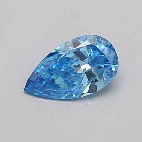 Loose Diamond - PEAR 0.16ct Fancy Vivid Blue VS1: Loose Diamond - PEAR 0.16ct Fancy Vivid Blue VS1 Source: This is a real non-mined Diamond that has been grown in a lab Shape: PEAR Carats: 0.16 Color: Fancy Vivid Blue Certification: IGI Video: Video