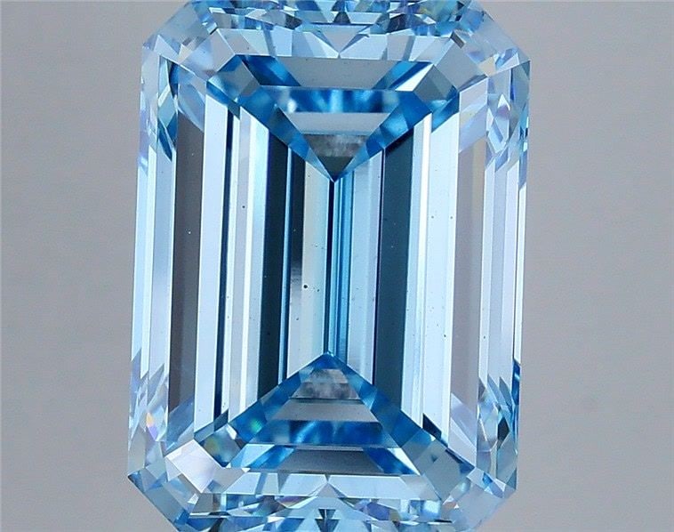 Loose Diamond - EMERALD 10.01ct Fancy Vivid Blue VS2 (1 of 1)