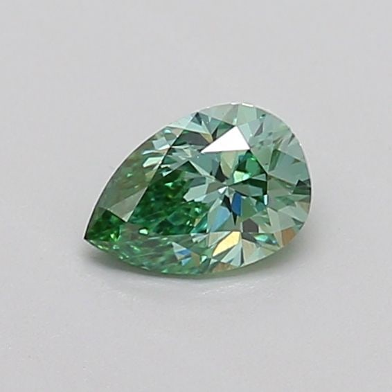 Loose Diamond - PEAR 0.32ct Fancy Vivid Green VS1 (1 of 1)