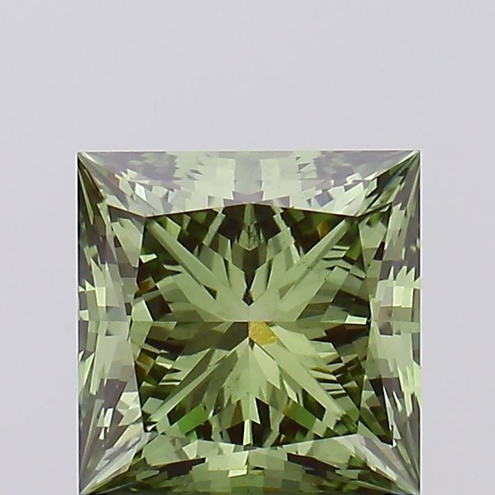 Loose Diamond - PRINCESS 2.25ct Fancy Vivid Green VS2: Loose Diamond - PRINCESS 2.25ct Fancy Vivid Green VS2 Source: This is a real non-mined Diamond that has been grown in a lab Shape: PRINCESS Carats: 2.25 Color: Fancy Vivid Green Certification: IGI