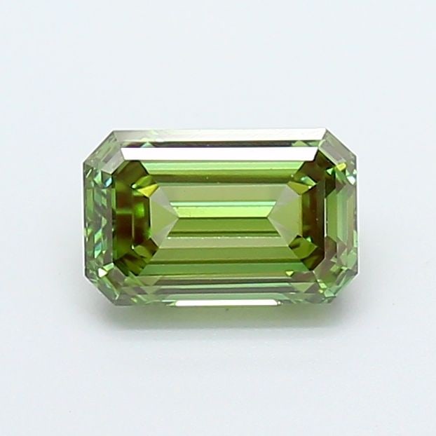 Loose Diamond - EMERALD 1.04ct Fancy Vivid Green VS1: Loose Diamond - EMERALD 1.04ct Fancy Vivid Green VS1 Source: This is a real non-mined Diamond that has been grown in a lab Shape: EMERALD Carats: 1.04 Color: Fancy Vivid Green Certification: IGI Video