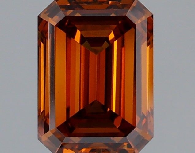 Loose Diamond - EMERALD 1.51ct Fancy Vivid Orange VS1 (1 of 1)