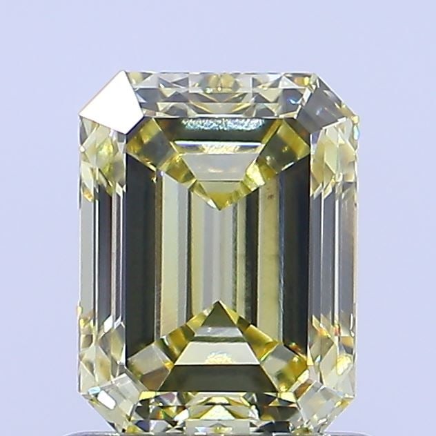 Loose Diamond - EMERALD 0.88ct Fancy Intense Yellow VS1: Loose Diamond - EMERALD 0.88ct Fancy Intense Yellow VS1 Source: This is a real non-mined Diamond that has been grown in a lab Shape: EMERALD Carats: 0.88 Color: Fancy Intense Yellow Certification: IGI