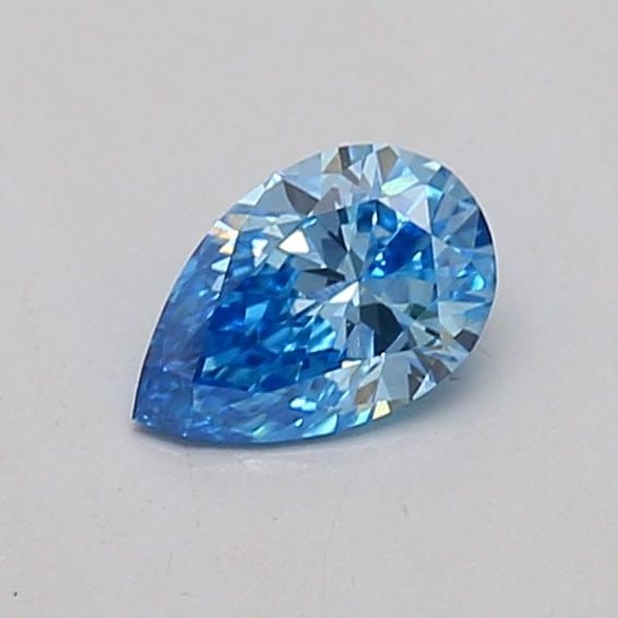 Loose Diamond - PEAR 0.18ct Fancy Vivid Blue VS1: Loose Diamond - PEAR 0.18ct Fancy Vivid Blue VS1 Source: This is a real non-mined Diamond that has been grown in a lab Shape: PEAR Carats: 0.18 Color: Fancy Vivid Blue Certification: IGI PLEASE NOTE: