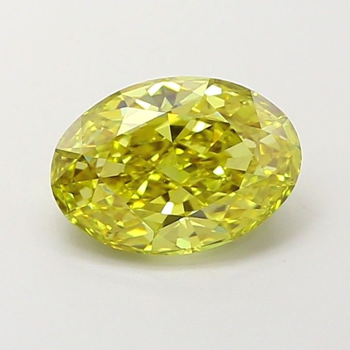 Loose Diamond - OVAL 1.72ct Fancy Vivid Greenish Yellow VS1 (1 of 1)