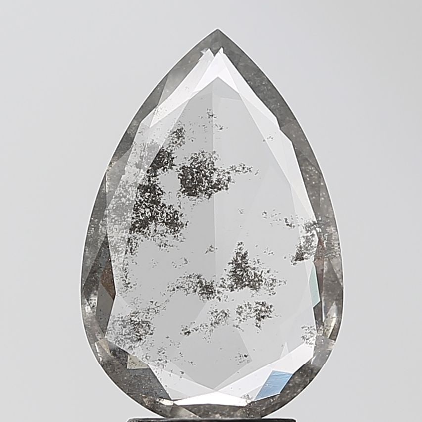 Loose Diamond - PEAR 2.05ct Salt and Pepper I1: Loose Diamond - PEAR 2.05ct Salt and Pepper I1 Source: This is a real non-mined Diamond that has been grown in a lab Shape: PEAR Carats: 2.05 Color: Salt and Pepper Certification: NONE Video: Video