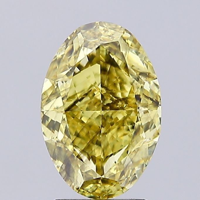Loose Diamond - OVAL 2.75ct Fancy Intense Yellow SI2: Loose Diamond - OVAL 2.75ct Fancy Intense Yellow SI2 Source: This is a real non-mined Diamond that has been grown in a lab Shape: OVAL Carats: 2.75 Color: Fancy Intense Yellow Certification: IGI
