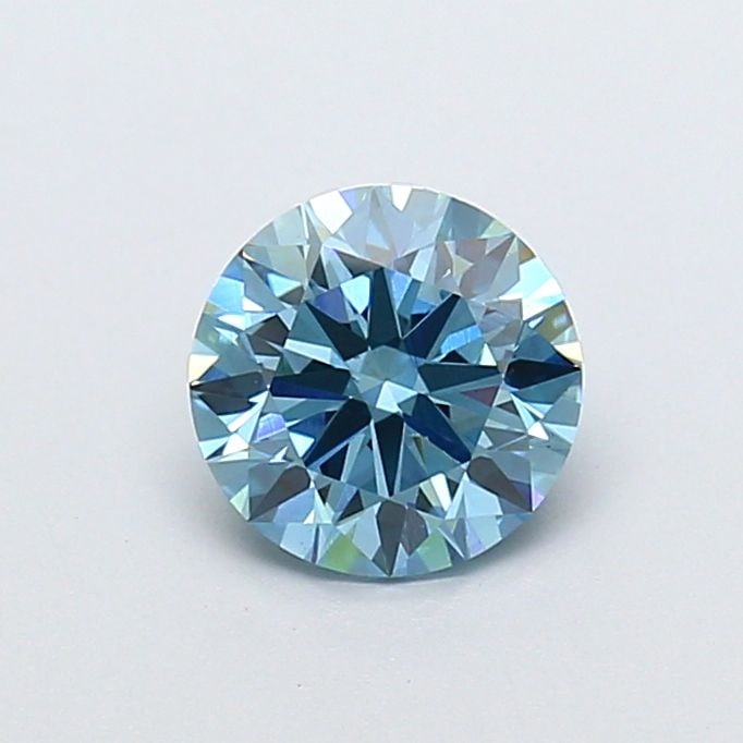 Ideal Loose Diamond - ROUND 1.14ct Fancy Vivid Blue VS1: Ideal Loose Diamond - ROUND 1.14ct Fancy Vivid Blue VS1 Source: This is a real non-mined Diamond that has been grown in a lab Shape: ROUND Carats: 1.14 Color: Fancy Vivid Blue Certification: IGI