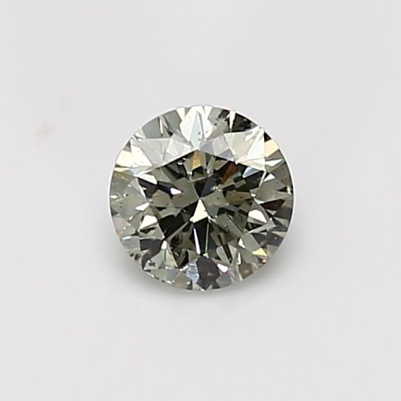 Loose Diamond - ROUND 0.53ct Fancy Grayish Yellowish Green I1 (1 of 1)