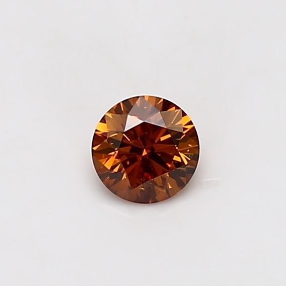 Loose Diamond - ROUND 0.27ct Fancy Deep Yellowish Orange I2 (1 of 1)