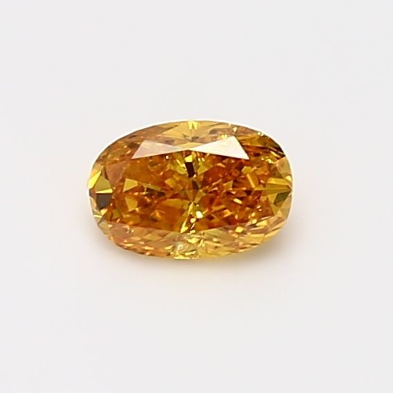 Loose Diamond - OVAL 0.44ct Fancy Vivid Yellow Orange I2: Loose Diamond - OVAL 0.44ct Fancy Vivid Yellow Orange I2 Source: Natural Shape: OVAL Carats: 0.44 Color: Fancy Vivid Yellow Orange Certification: GIA Video: