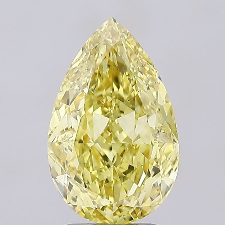 Loose Diamond - PEAR 3.32ct Fancy Intense Yellow VS1: Loose Diamond - PEAR 3.32ct Fancy Intense Yellow VS1 Source: This is a real non-mined Diamond that has been grown in a lab Shape: PEAR Carats: 3.32 Color: Fancy Intense Yellow Certification: IGI Video