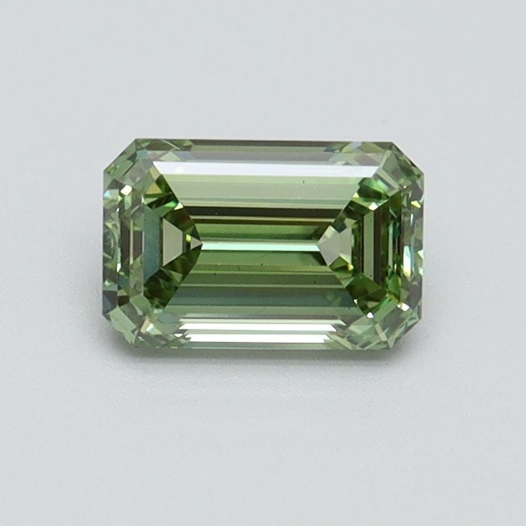 Loose Diamond - EMERALD 0.7ct Fancy Vivid Green VS1: Loose Diamond - EMERALD 0.7ct Fancy Vivid Green VS1 Source: This is a real non-mined Diamond that has been grown in a lab Shape: EMERALD Carats: 0.7 Color: Fancy Vivid Green Certification: IGI Video: