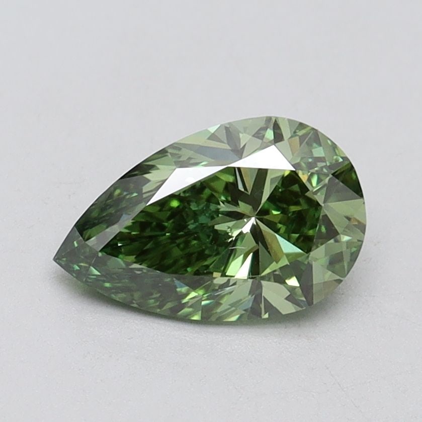 Loose Diamond - PEAR 1.0ct Fancy Vivid Green VS2: Loose Diamond - PEAR 1.0ct Fancy Vivid Green VS2 Source: This is a real non-mined Diamond that has been grown in a lab Shape: PEAR Carats: 1.0 Color: Fancy Vivid Green Certification: IGI Video: Video