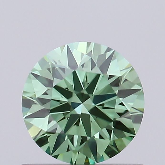 Ideal Loose Diamond - ROUND 0.59ct Fancy Vivid Green VS1 (1 of 1)