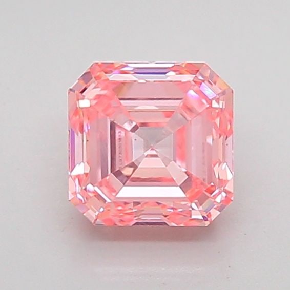 Loose Diamond - ASSCHER 1.0ct Fancy Intense Pink VS1: Loose Diamond - ASSCHER 1.0ct Fancy Intense Pink VS1 Source: This is a real non-mined Diamond that has been grown in a lab Shape: ASSCHER Carats: 1.0 Color: Fancy Intense Pink Certification: IGI Video