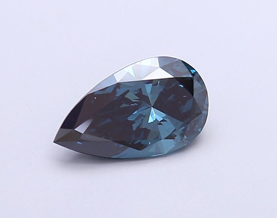 Loose Diamond - PEAR 1.14ct Fancy Blue SI1: Loose Diamond - PEAR 1.14ct Fancy Blue SI1 Source: This is a real non-mined Diamond that has been grown in a lab Shape: PEAR Carats: 1.14 Color: Fancy Blue Certification: NONE Video: