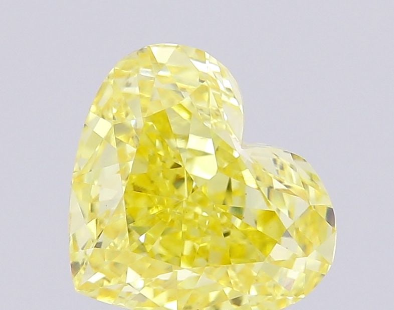 Loose Diamond - HEART 1.86ct Fancy Vivid Yellow VS2: Loose Diamond - HEART 1.86ct Fancy Vivid Yellow VS2 Source: This is a real non-mined Diamond that has been grown in a lab Shape: HEART Carats: 1.86 Color: Fancy Vivid Yellow Certification: IGI Video: