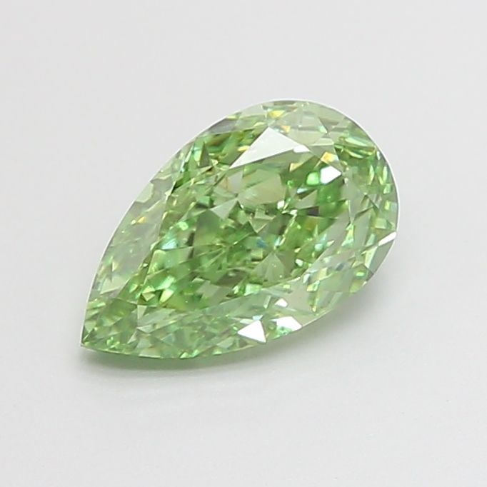 Loose Diamond - PEAR 1.31ct Fancy Vivid Green VVS2: Loose Diamond - PEAR 1.31ct Fancy Vivid Green VVS2 Source: This is a real non-mined Diamond that has been grown in a lab Shape: PEAR Carats: 1.31 Color: Fancy Vivid Green Certification: IGI Video:
