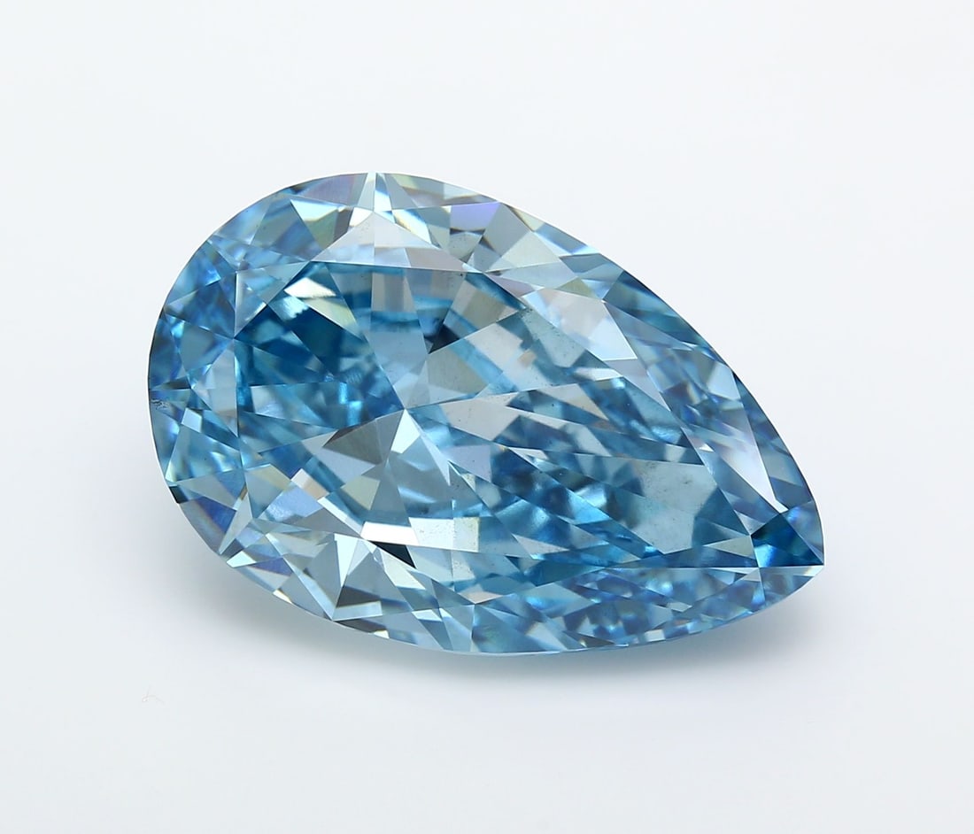 Loose Diamond - PEAR 20.02ct Fancy Vivid Blue VS2 (1 of 1)