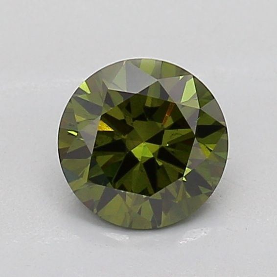Loose Diamond - ROUND 0.65ct Fancy Vivid Green SI1 (1 of 1)
