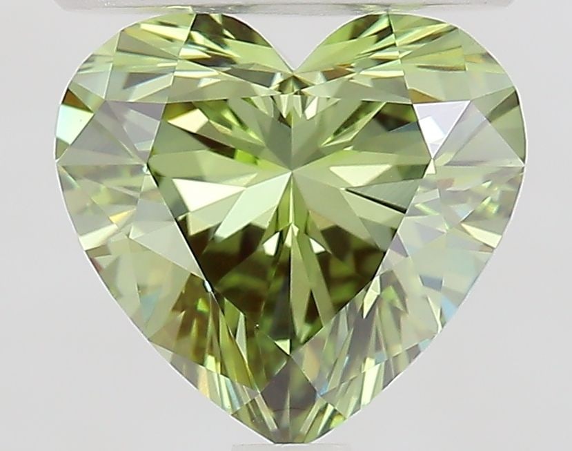 Loose Diamond - HEART 1.61ct Fancy Vivid Green VVS2: Loose Diamond - HEART 1.61ct Fancy Vivid Green VVS2 Source: This is a real non-mined Diamond that has been grown in a lab Shape: HEART Carats: 1.61 Color: Fancy Vivid Green Certification: IGI Video: