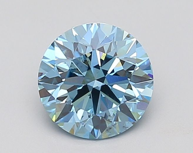 Ideal Loose Diamond - ROUND 2.04ct Fancy Vivid Blue VS2 (1 of 1)