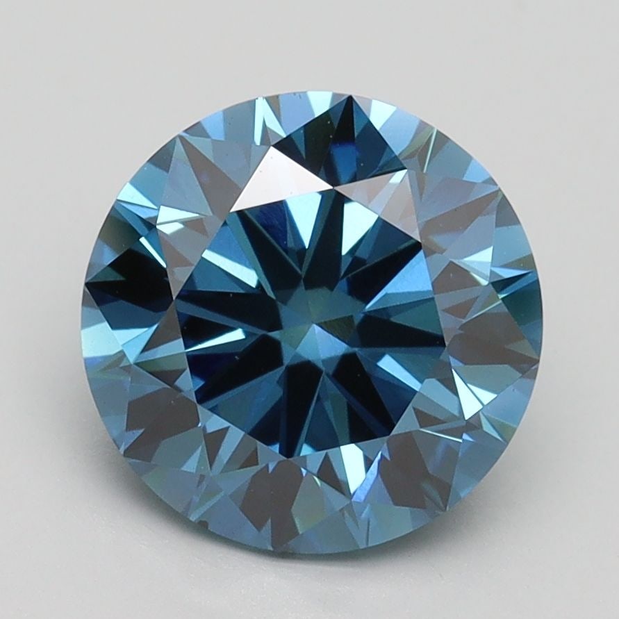 Loose Diamond - ROUND 2.69ct Fancy Vivid Blue VS1 (1 of 1)