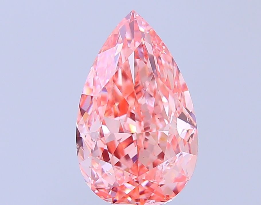 Loose Diamond - PEAR 3.5ct Fancy Vivid Pink VS2: Loose Diamond - PEAR 3.5ct Fancy Vivid Pink VS2 Source: This is a real non-mined Diamond that has been grown in a lab Shape: PEAR Carats: 3.5 Color: Fancy Vivid Pink Certification: IGI Video:
