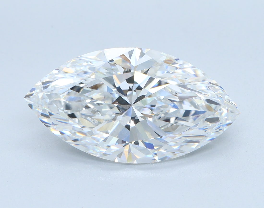 Loose Diamond - MARQUISE 4.09ct D VVS2: Loose Diamond - MARQUISE 4.09ct D VVS2 Source: This is a real non-mined Diamond that has been grown in a lab Shape: MARQUISE Carats: 4.09 Color: D Clarity: VVS2 Certification: IGI Condition: Pre-Owned