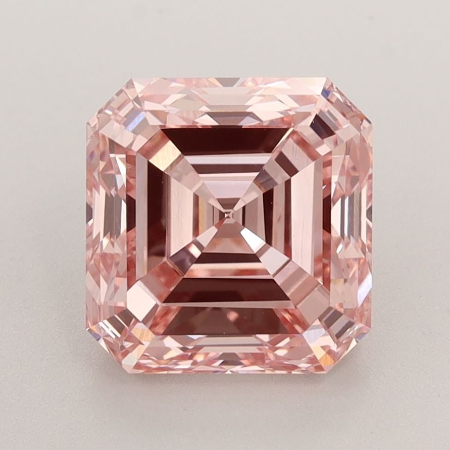 Loose Diamond - SQUARE EMERALD 3.03ct Fancy Intense Pink VS1: Loose Diamond - SQUARE EMERALD 3.03ct Fancy Intense Pink VS1 Source: This is a real non-mined Diamond that has been grown in a lab Shape: SQUARE EMERALD Carats: 3.03 Color: Fancy Intense Pink Certific