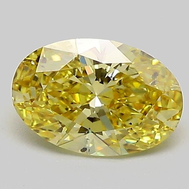 Loose Diamond - OVAL 1.02ct Fancy Yellow SI2: Loose Diamond - OVAL 1.02ct Fancy Yellow SI2 Source: This is a real non-mined Diamond that has been grown in a lab Shape: OVAL Carats: 1.02 Color: Fancy Yellow Certification: IGI Video: