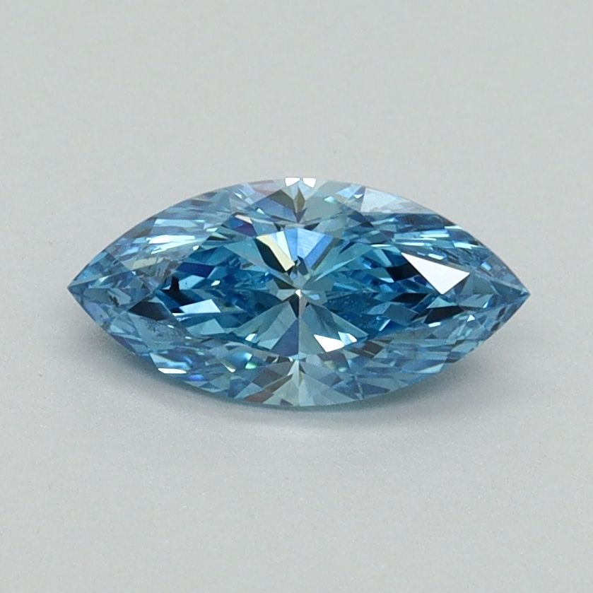 Loose Diamond - MARQUISE 0.66ct Fancy Vivid Blue VS2: Loose Diamond - MARQUISE 0.66ct Fancy Vivid Blue VS2 Source: This is a real non-mined Diamond that has been grown in a lab Shape: MARQUISE Carats: 0.66 Color: Fancy Vivid Blue Certification: IGI Video